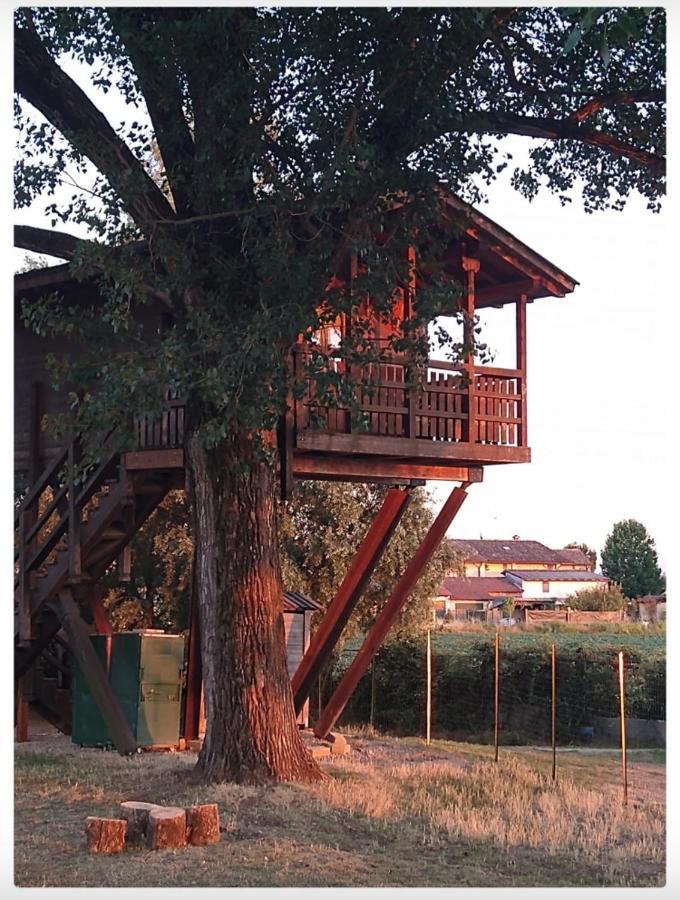 La Casa Sull'Albero Oasi Certosa Di Pavia Villa Borgarello Bagian luar foto